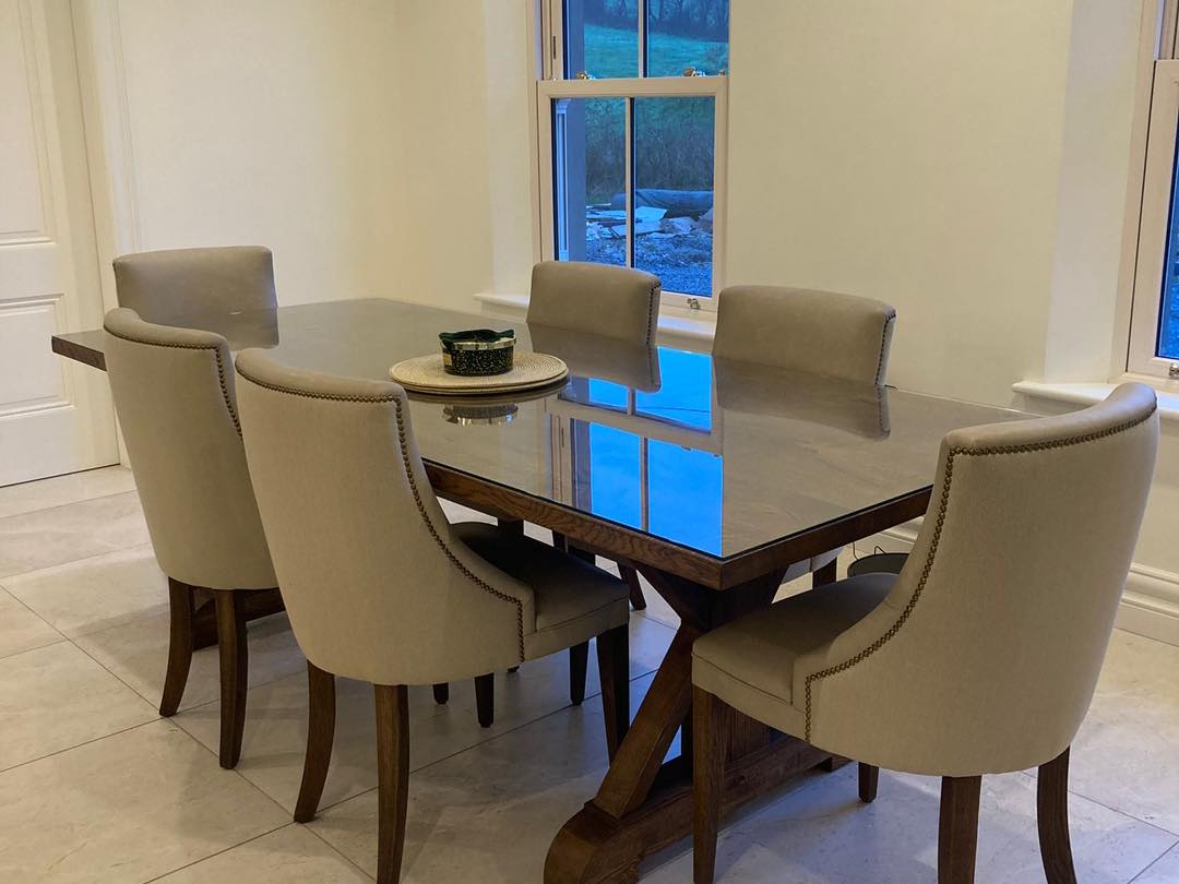 Full set of stools and chairs made connolly bar sstool